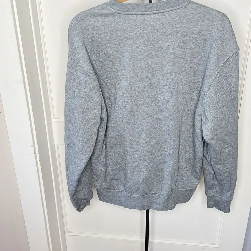 Jordan Men's Essential Holiday Fleece Crew in Grey/Plaid Size Medium Unisex Spel